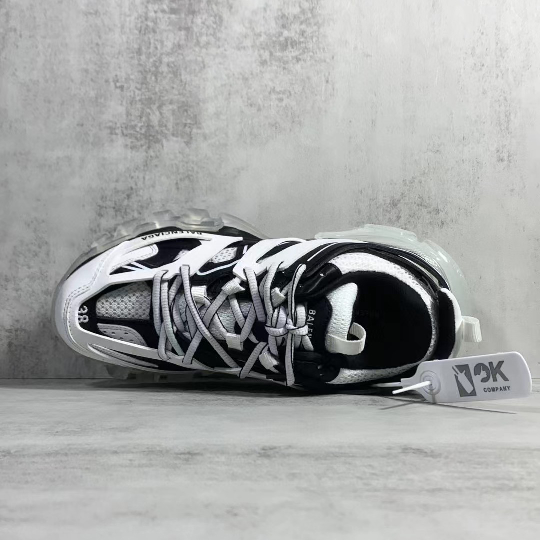 Balenciaga Track  Sneaker  Clear Sole In White - PerfectKickZ