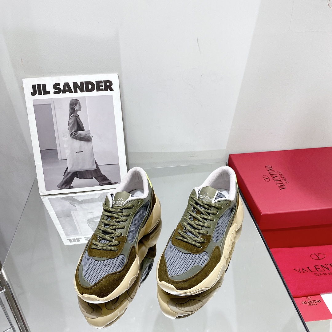 Valenti Mesh Fabric And Suede Sneakers - PerfectKickZ