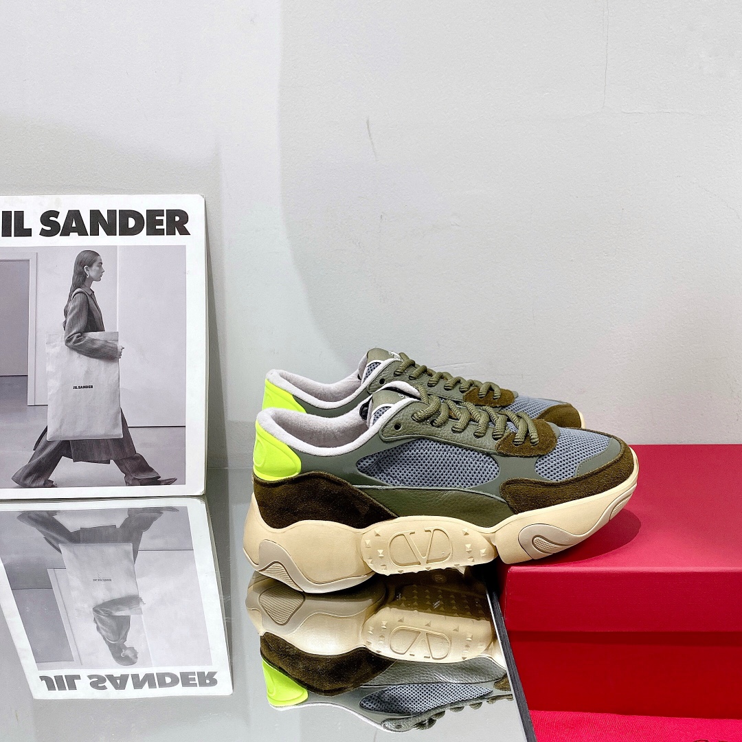 Valenti Mesh Fabric And Suede Sneakers - PerfectKickZ