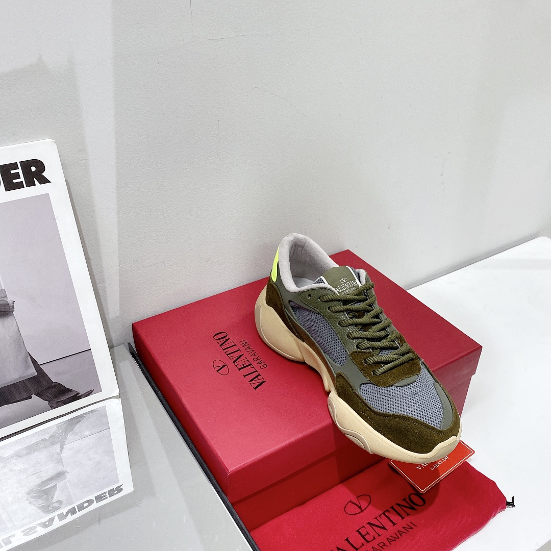 Valenti Mesh Fabric And Suede Sneakers - PerfectKickZ