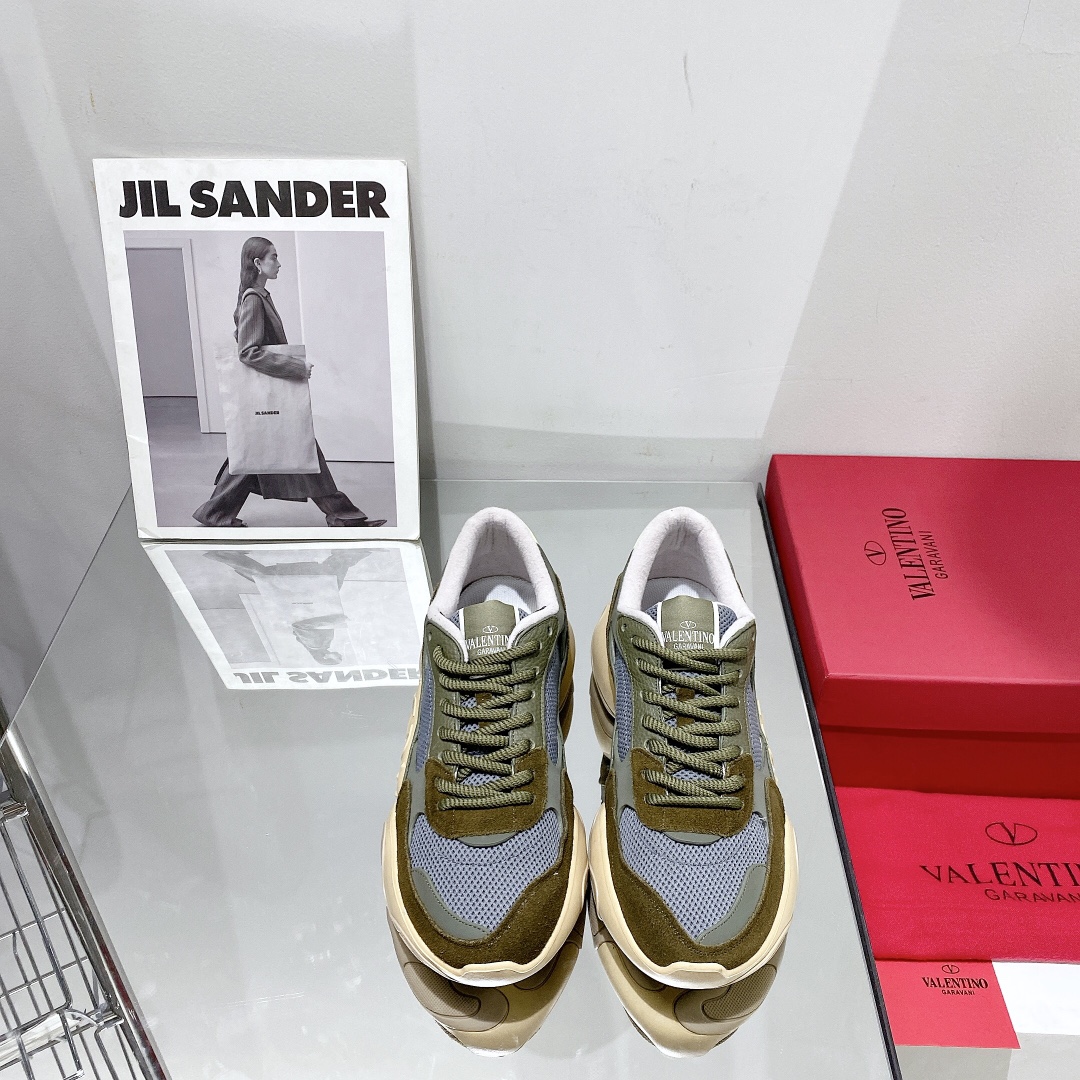 Valenti Mesh Fabric And Suede Sneakers - PerfectKickZ