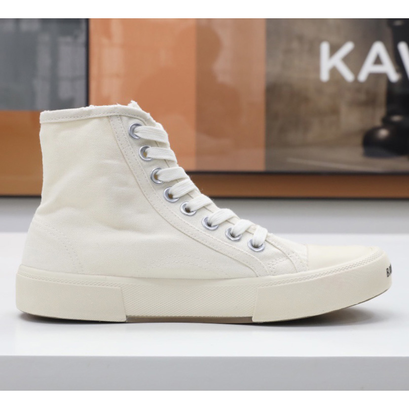 Balenciaga Men's  Paris High Top Sneaker In White - PerfectKickZ