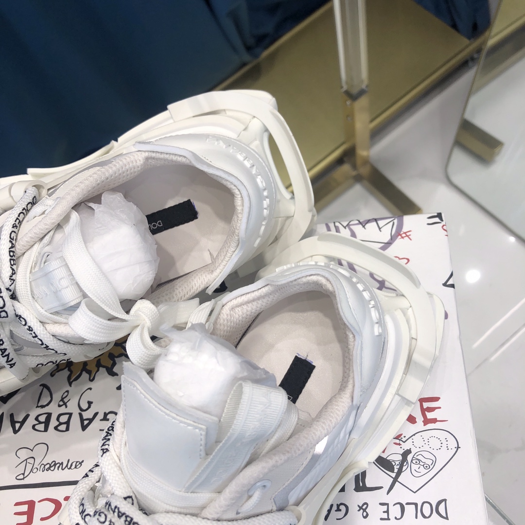 Dolce & Gabbana Mixed-Material Space Sneakers - PerfectKickZ