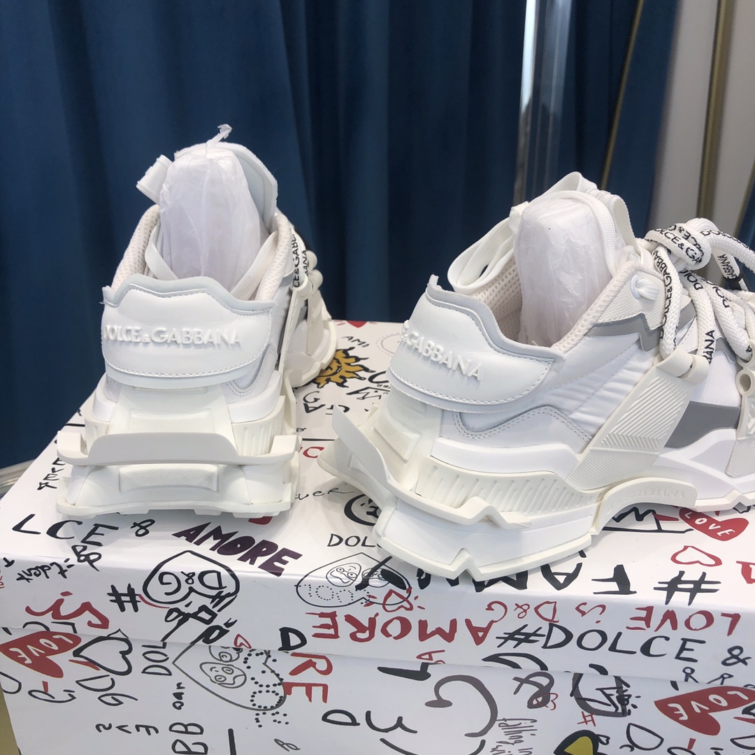 Dolce & Gabbana Mixed-Material Space Sneakers - PerfectKickZ