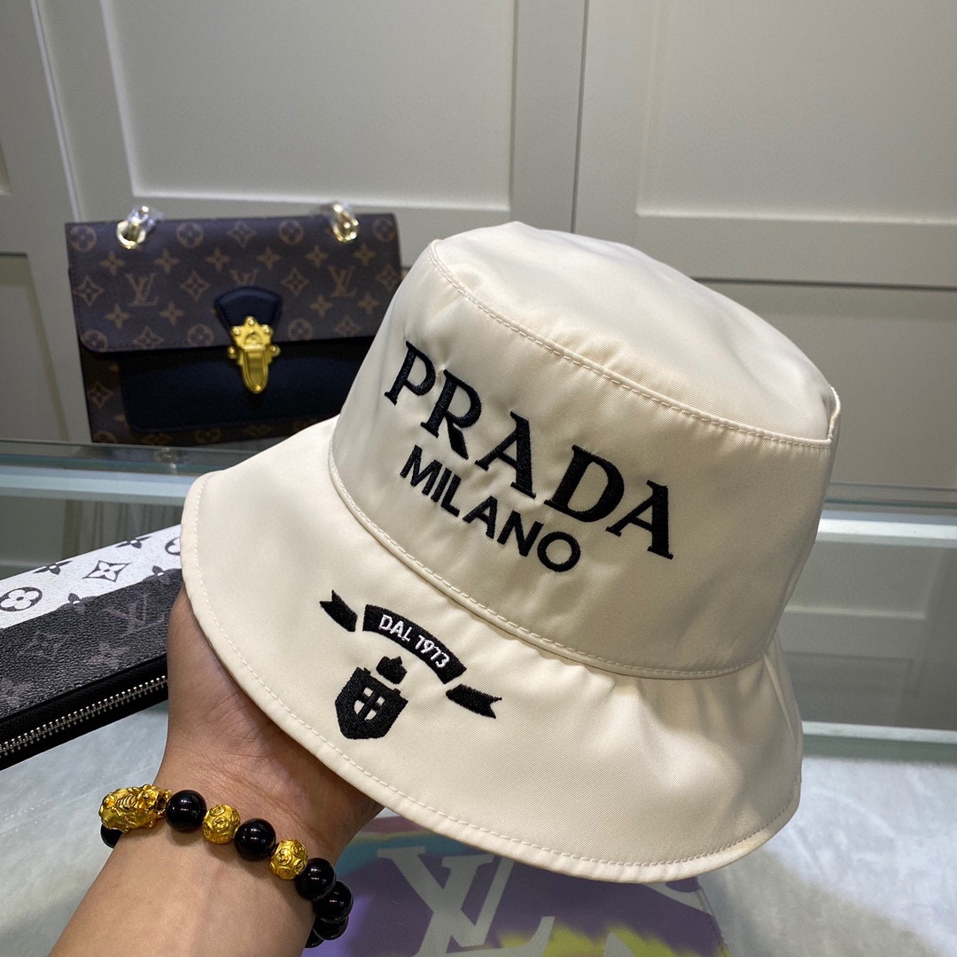 Prada Canvas Bucket Hat - PerfectKickZ