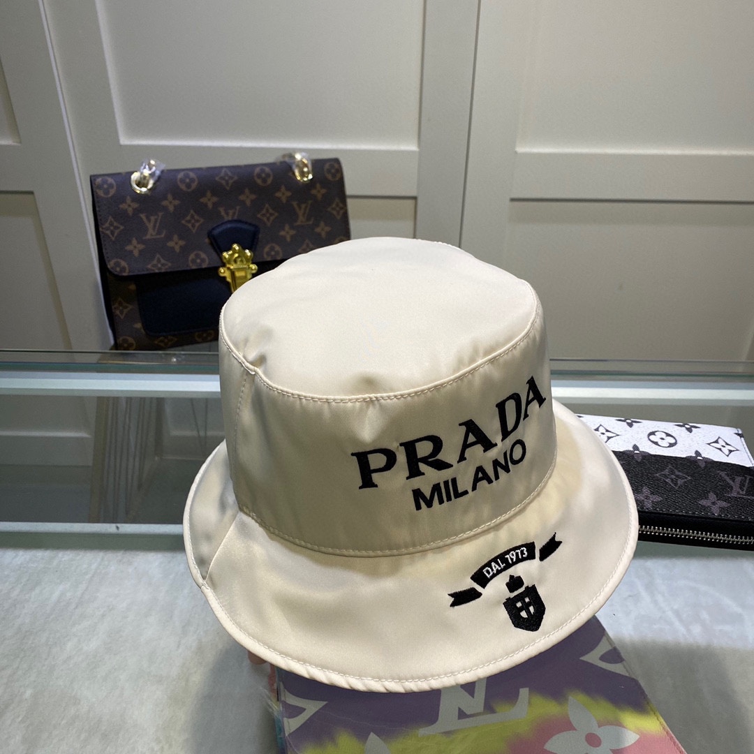 Prada Canvas Bucket Hat - PerfectKickZ