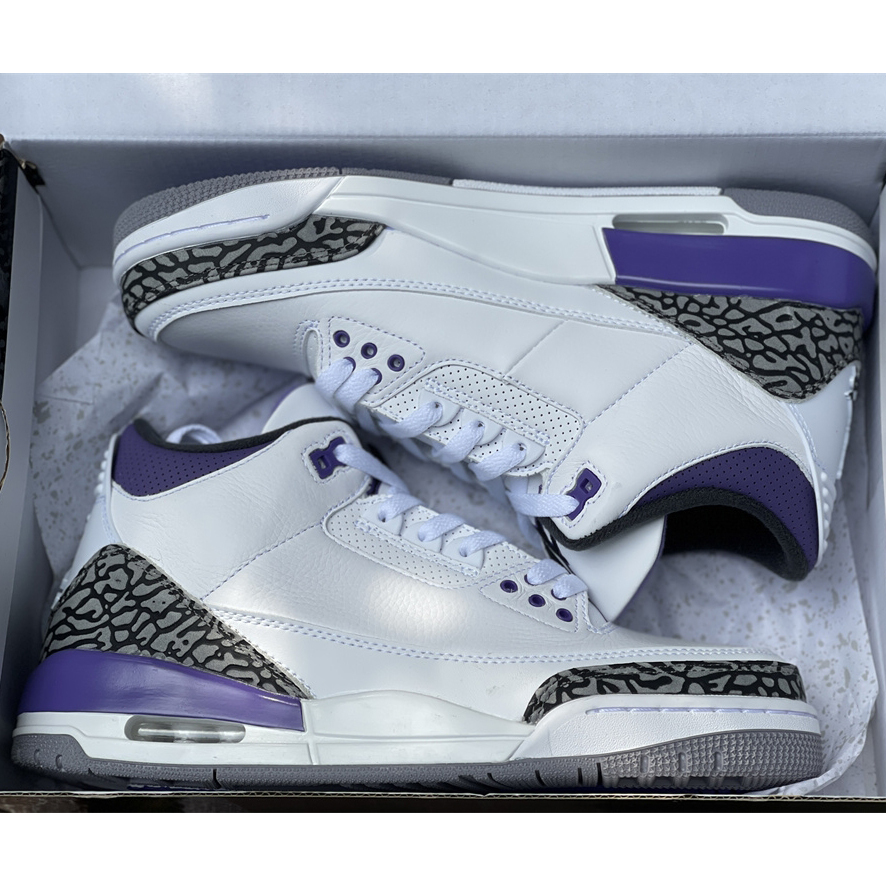 Air Jordan 3 Retro Dark Iris 2022 Sneaker   CT8532-105 - PerfectKickZ