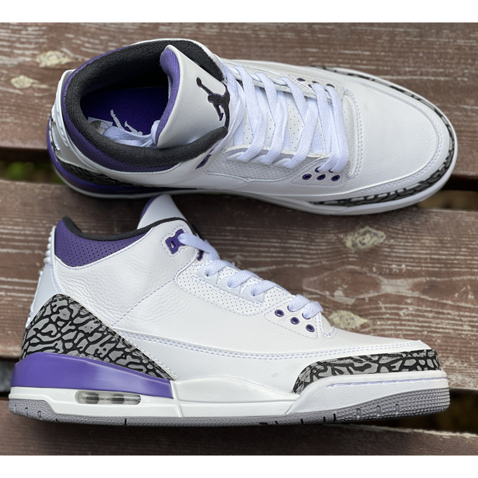 Air Jordan 3 Retro Dark Iris 2022 Sneaker   CT8532-105 - PerfectKickZ