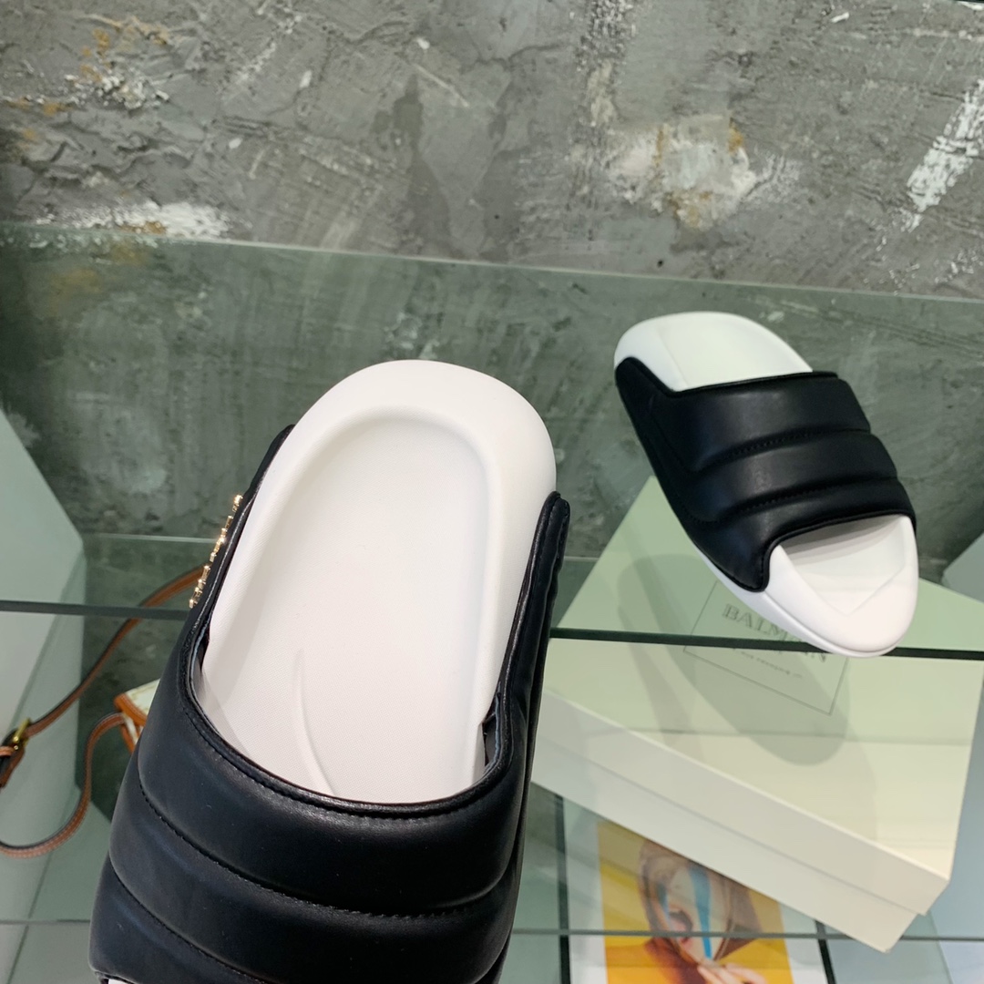 Balmain B-It-Puffy Slides - 