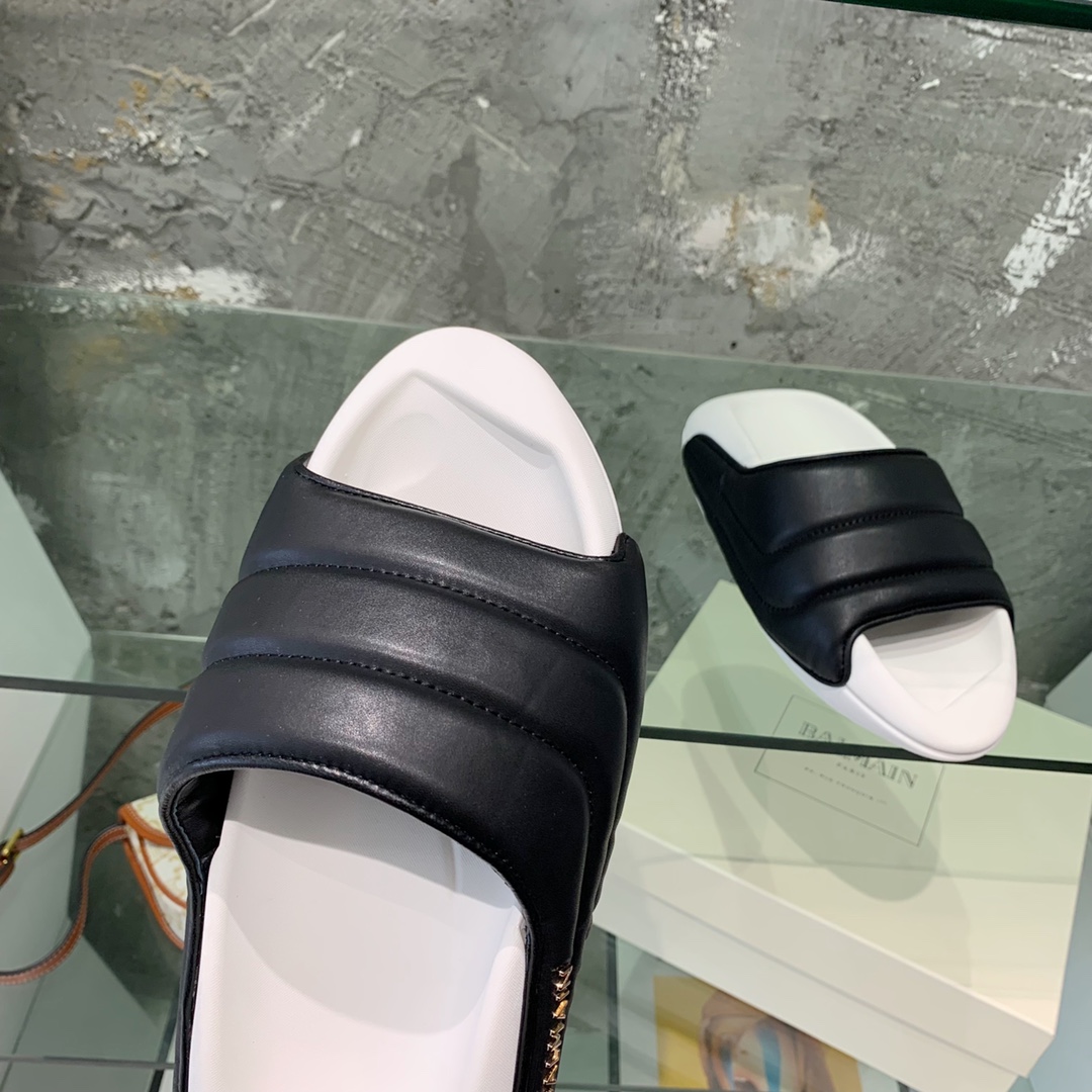 Balmain B-It-Puffy Slides - PerfectKickZ