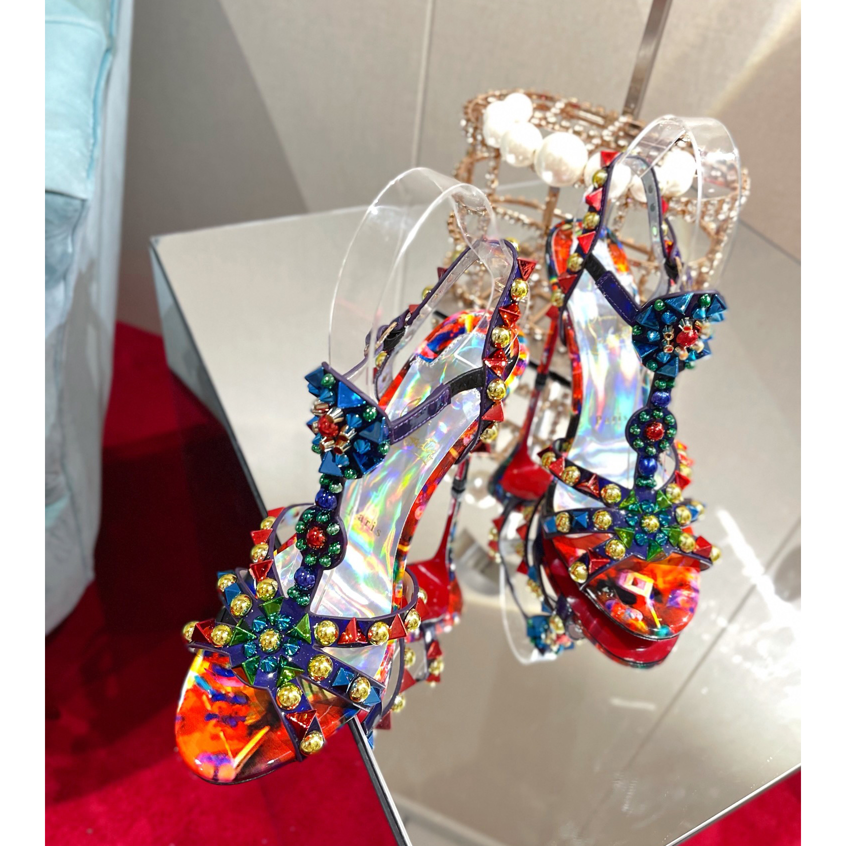 Christian Louboutin Multicolor Sandal（10cm Heel Height） - PerfectKickZ