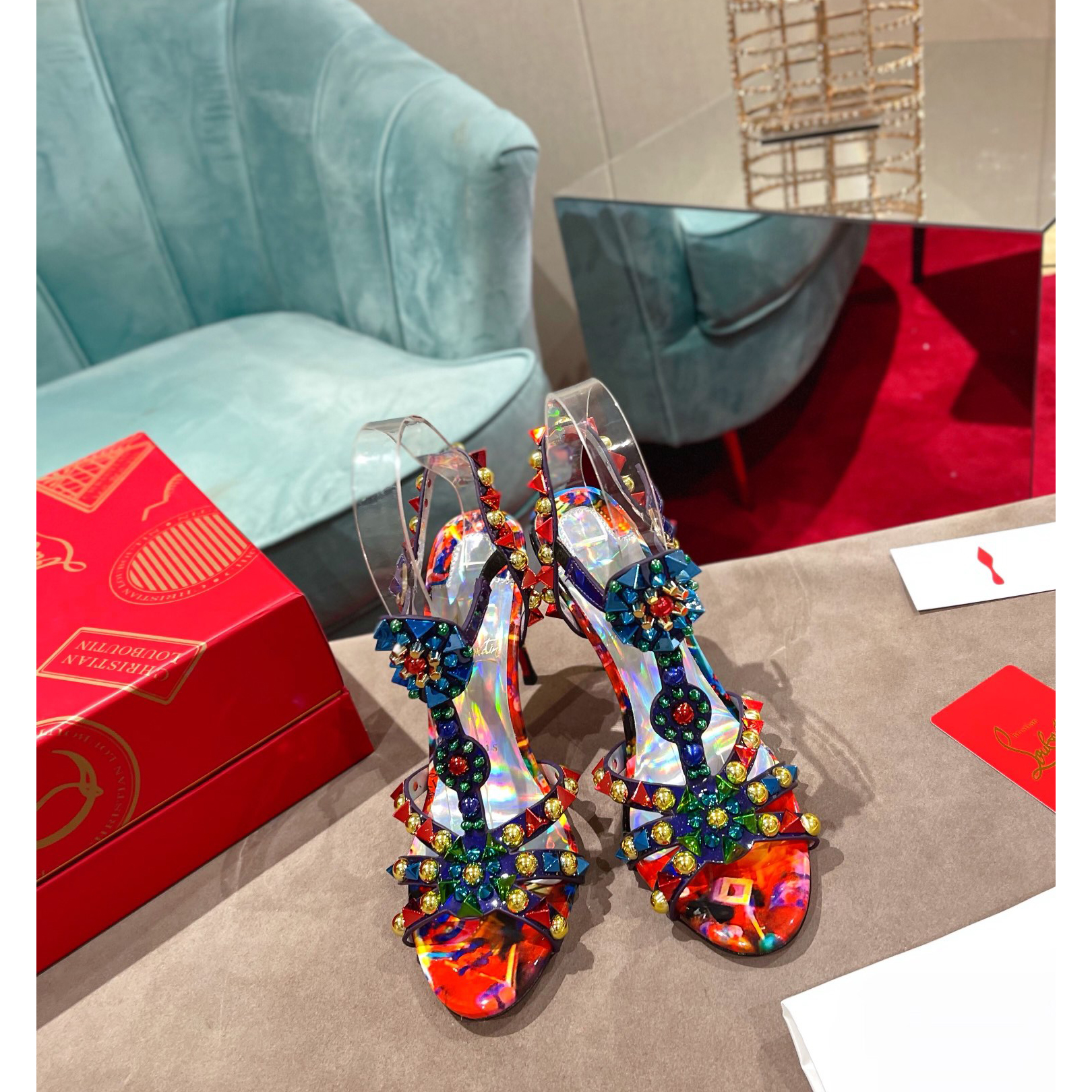 Christian Louboutin Multicolor Sandal（10cm Heel Height） - PerfectKickZ