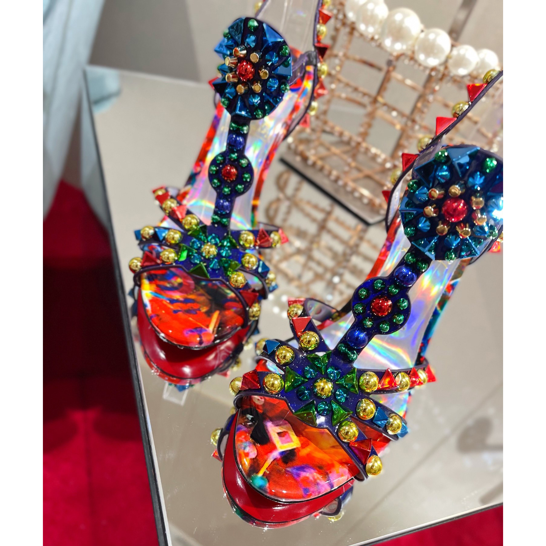 Christian Louboutin Multicolor Sandal（10cm Heel Height） - PerfectKickZ