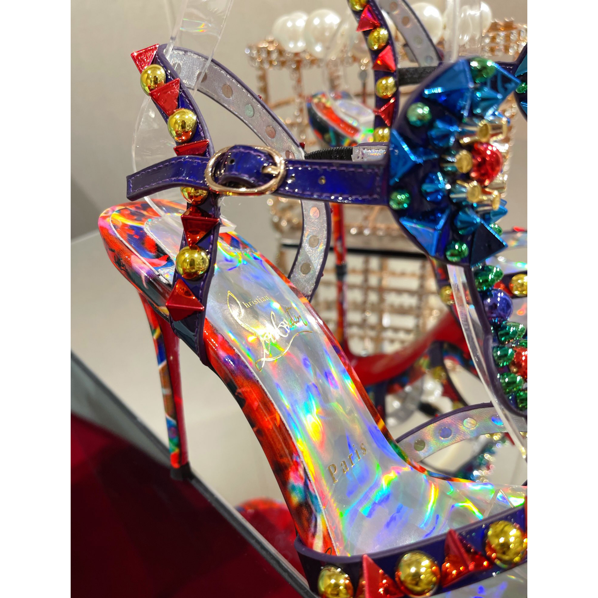 Christian Louboutin Multicolor Sandal（10cm Heel Height） - PerfectKickZ