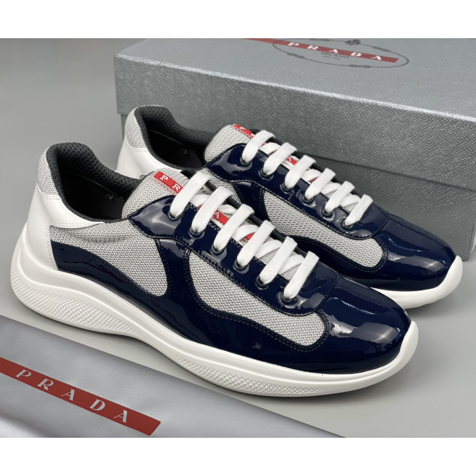 Prada Male America's Cup Sneaker In Blue(upon uk size) - PerfectKickZ