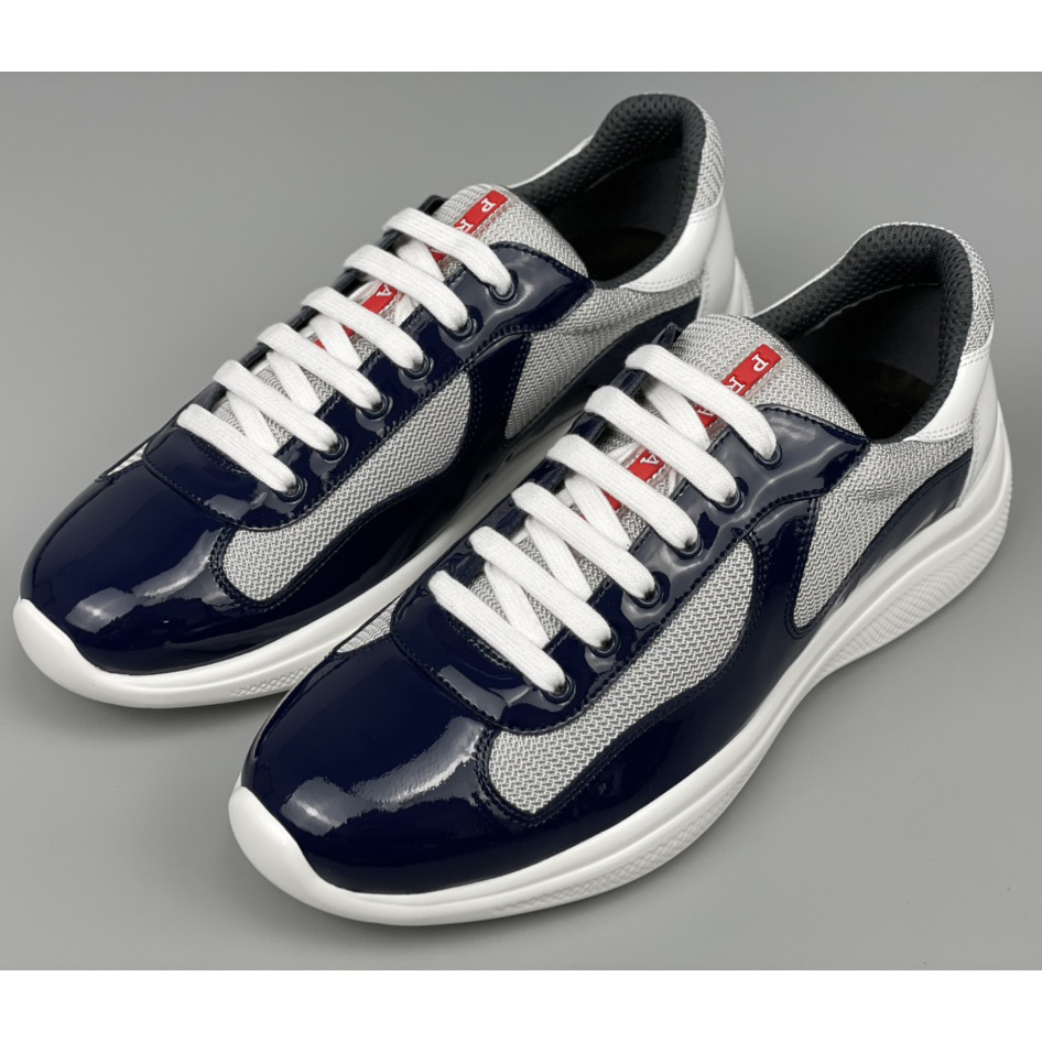 Prada Male America's Cup Sneaker In Blue(upon uk size) - PerfectKickZ