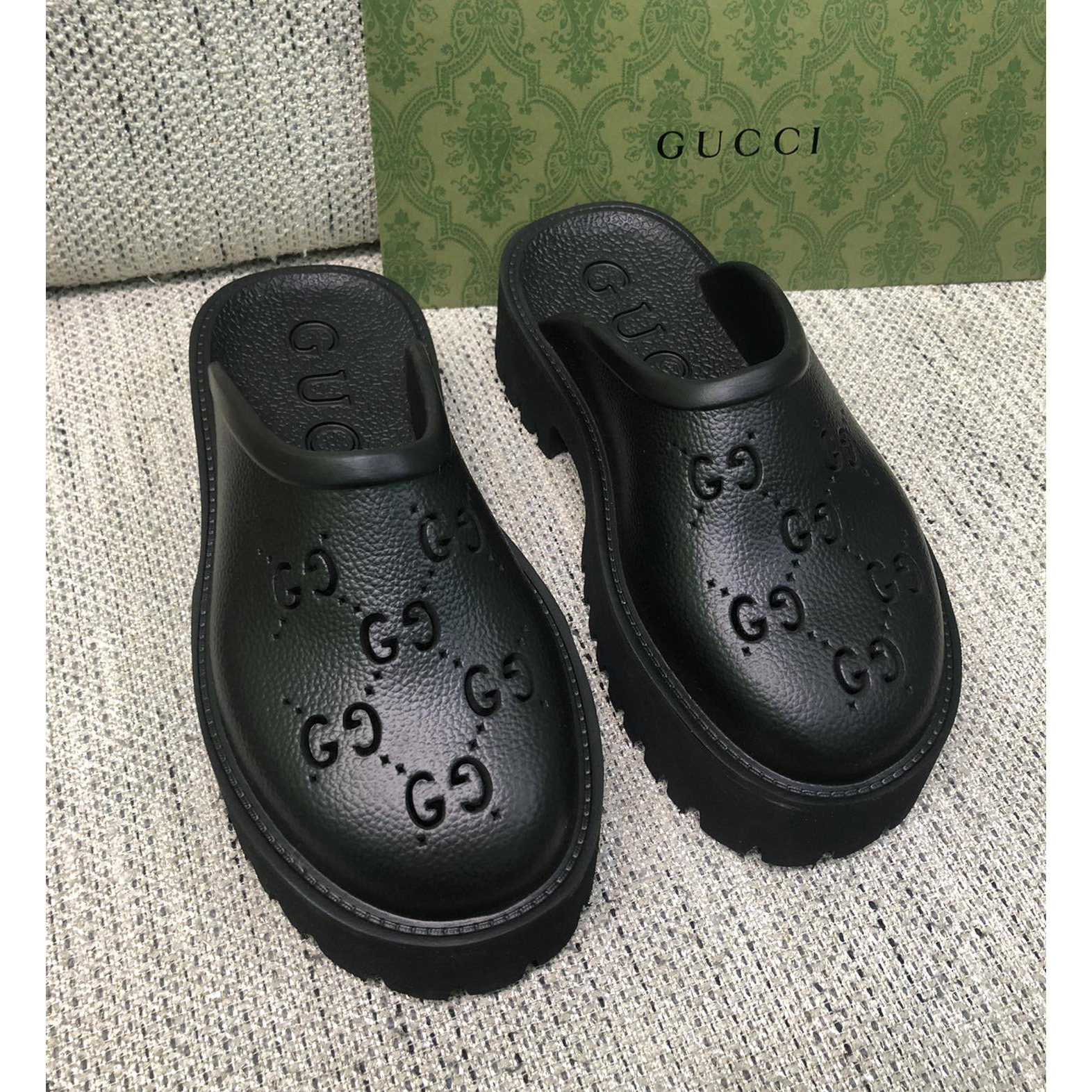 Gucci GG Slip-On Sandal - PerfectKickZ