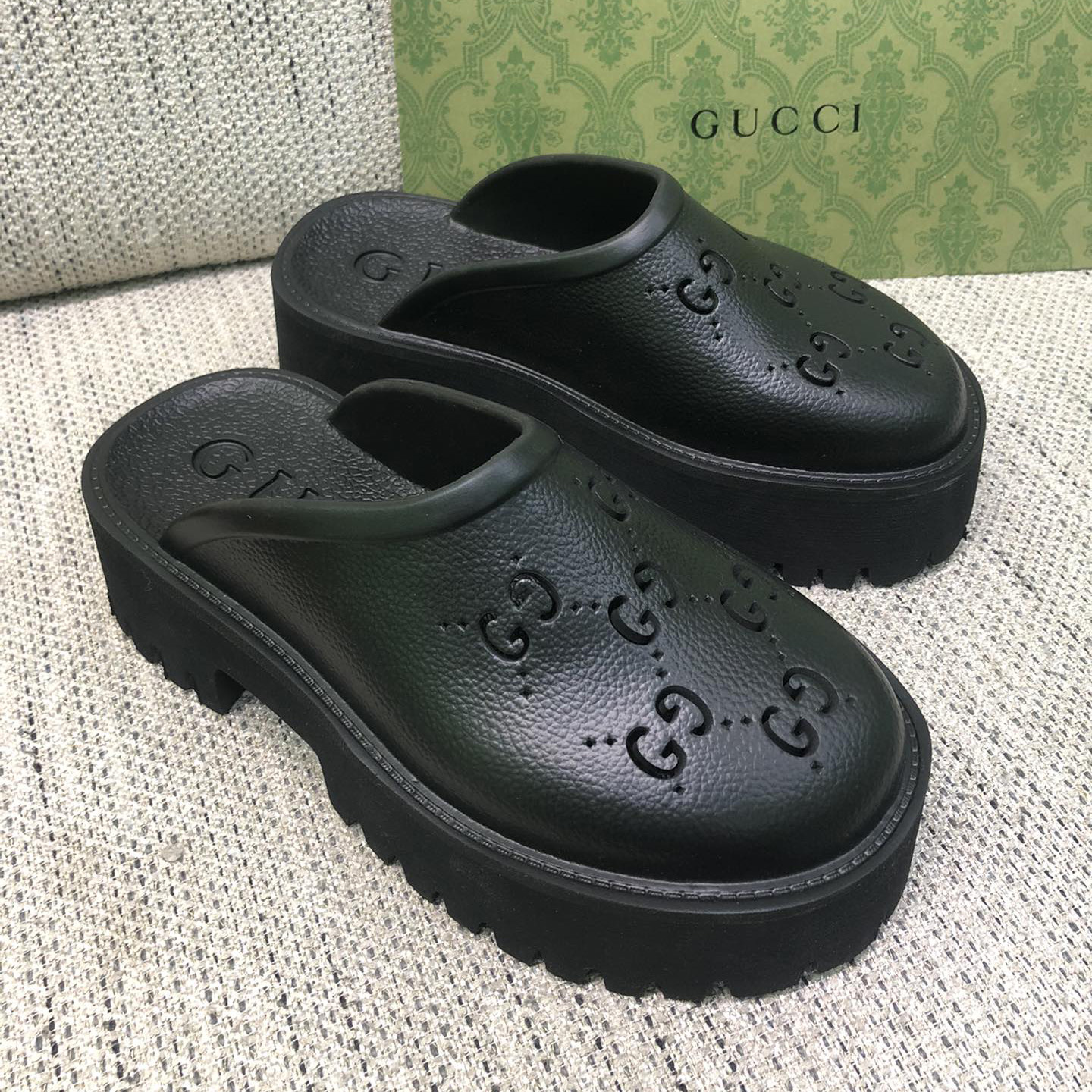 Gucci GG Slip-On Sandal - PerfectKickZ