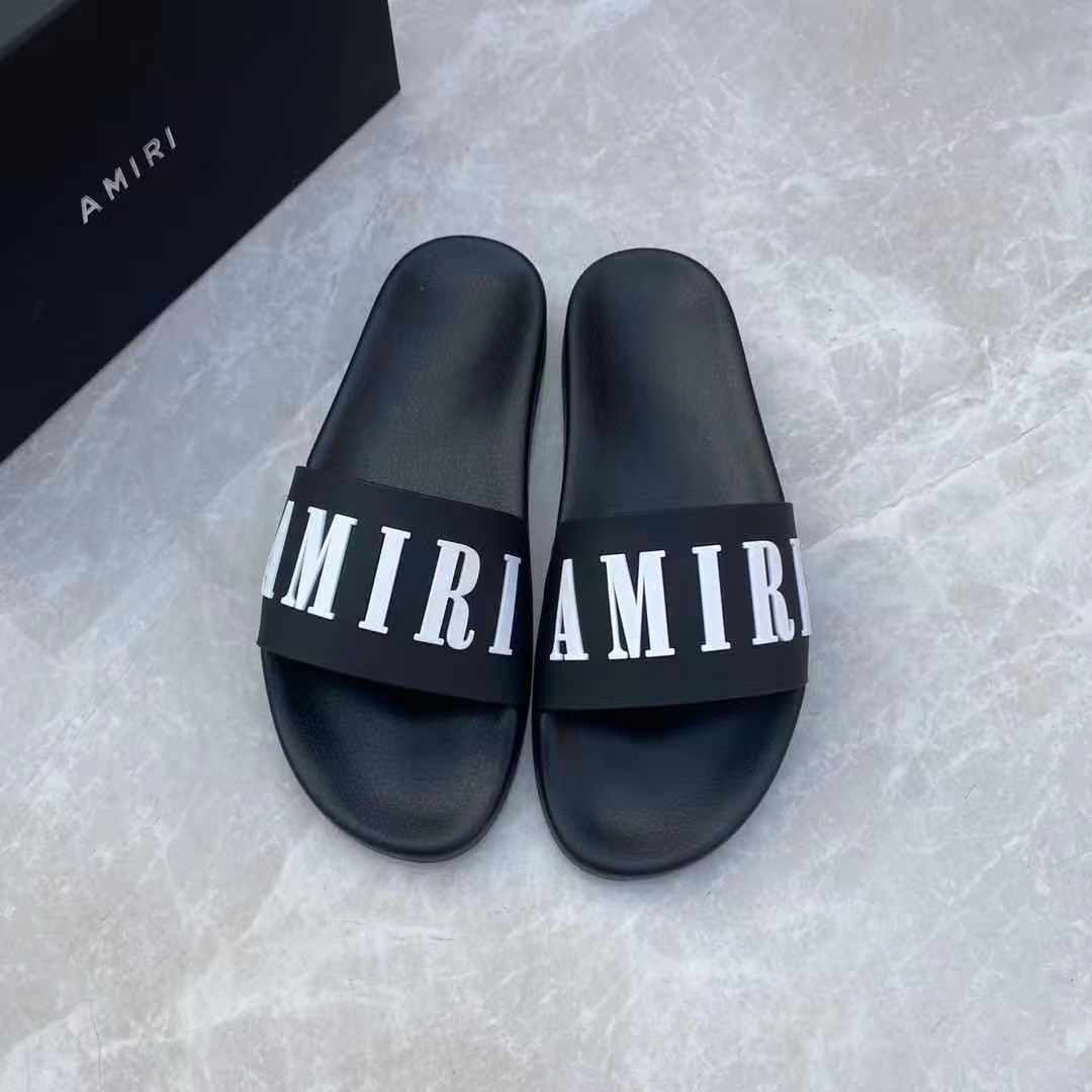 Amiri Logo Slide Sandal - PerfectKickZ