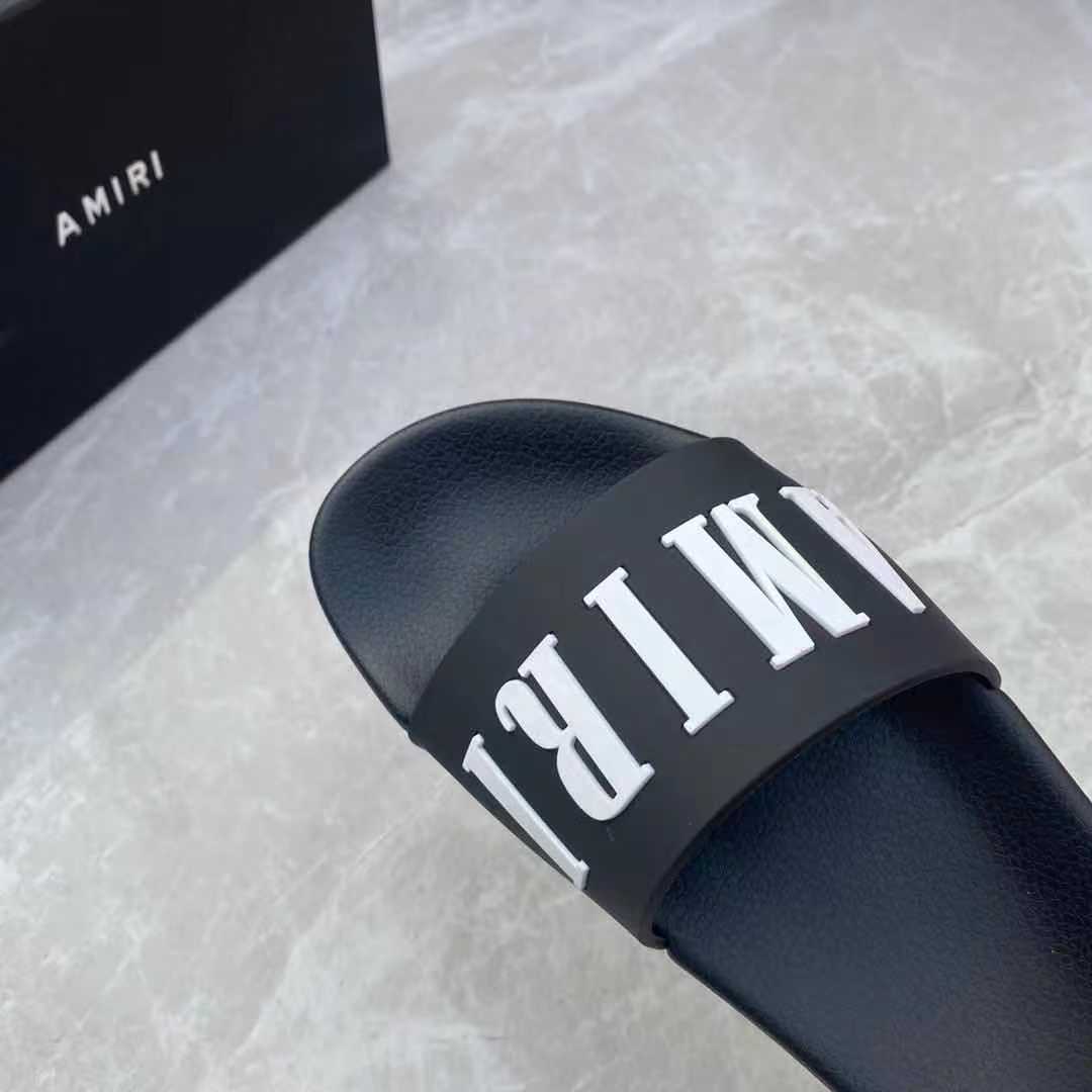 Amiri Logo Slide Sandal - PerfectKickZ