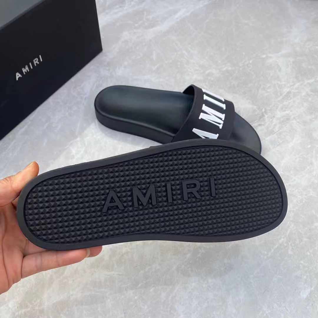 Amiri Logo Slide Sandal - PerfectKickZ