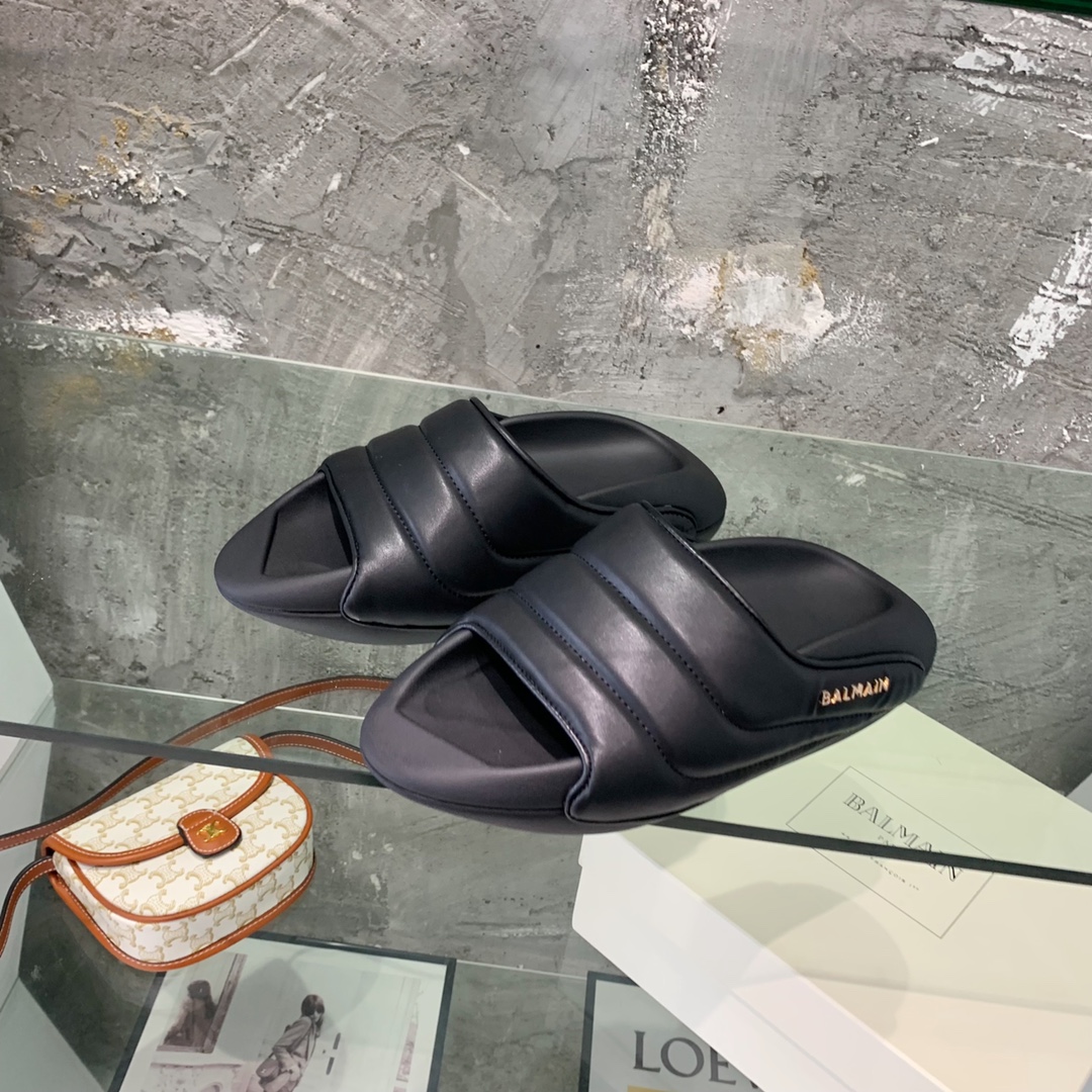 Balmain B-It-Puffy Slides - 
