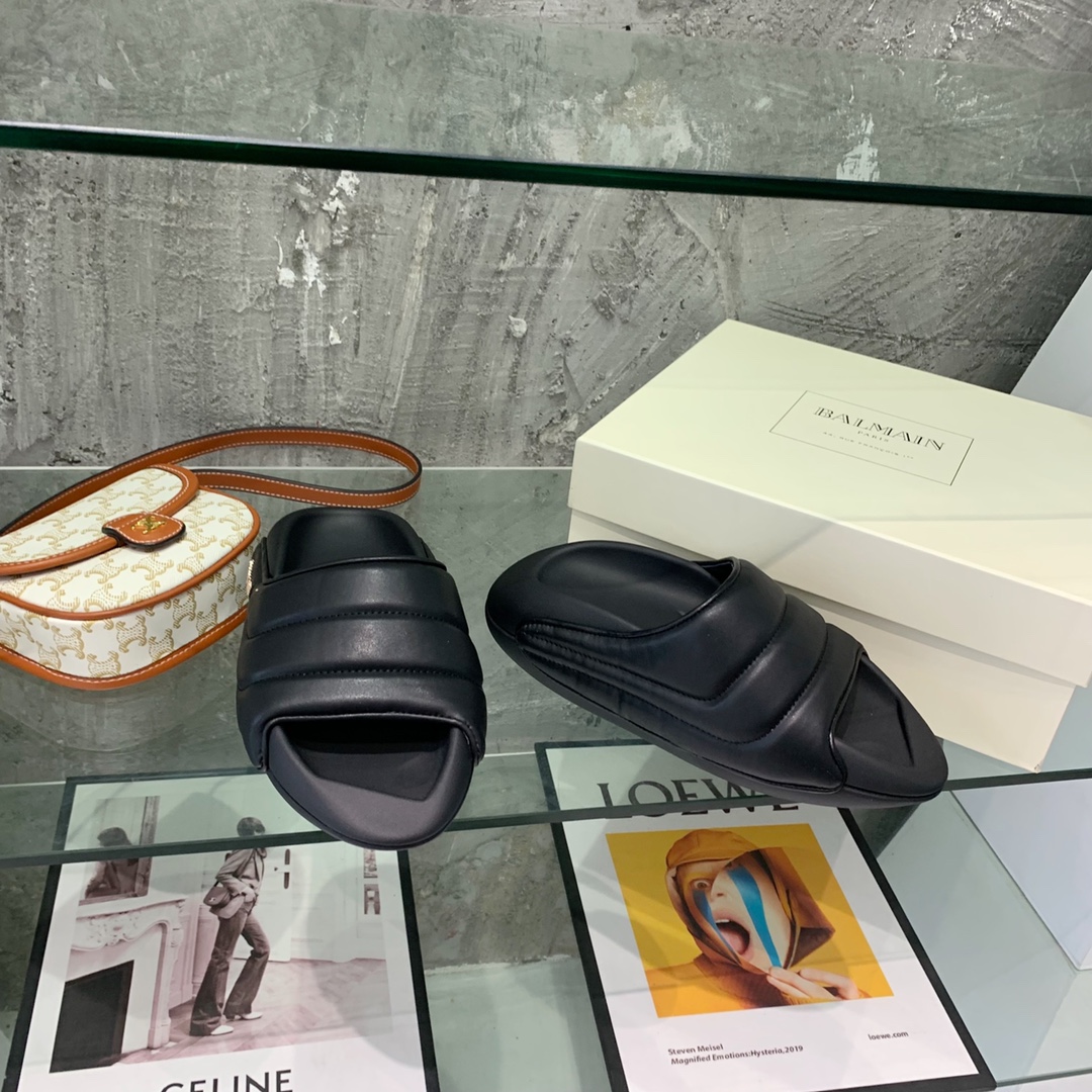Balmain B-It-Puffy Slides - 