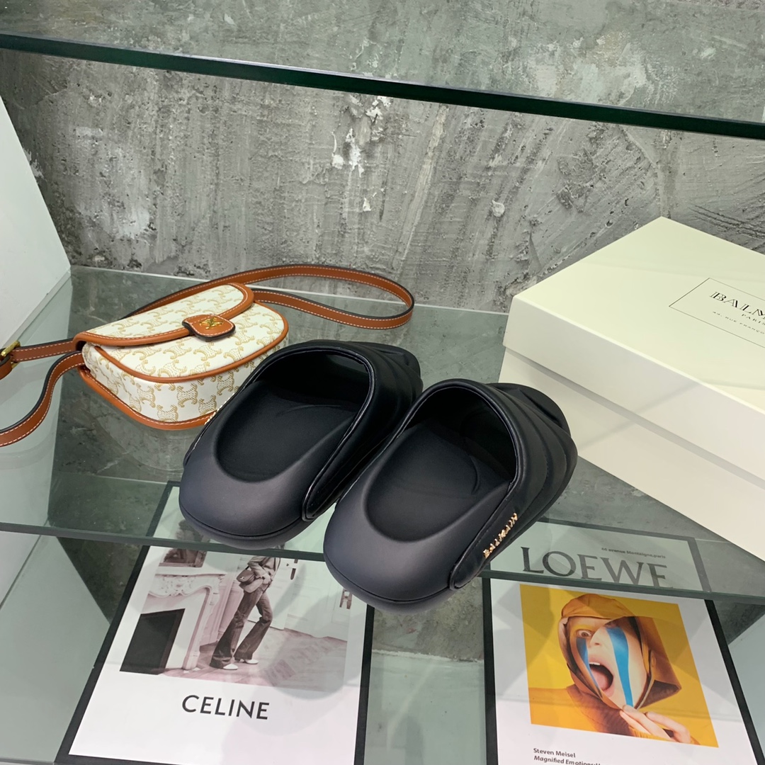 Balmain B-It-Puffy Slides - 