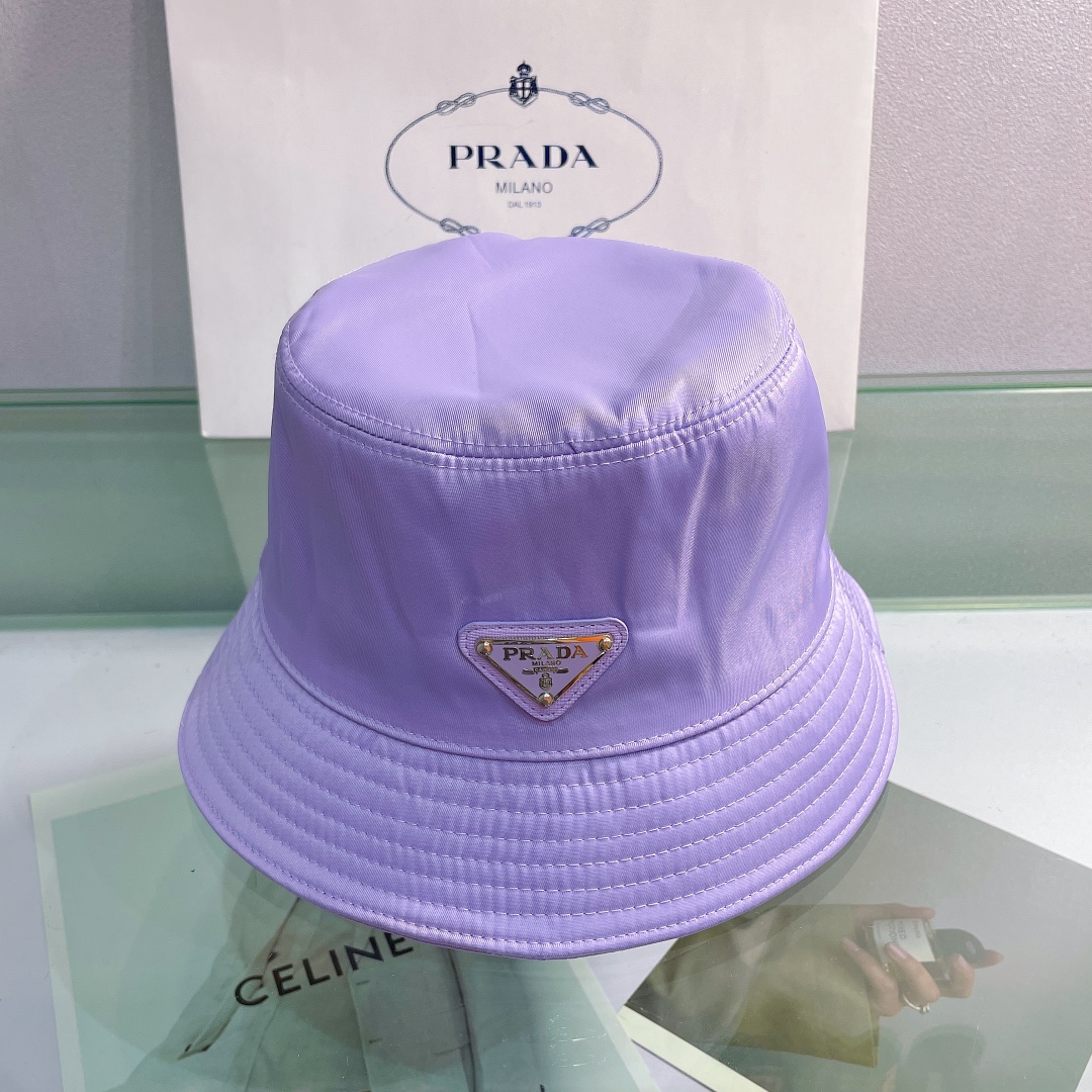 Prada Canvas Bucket Hat - PerfectKickZ