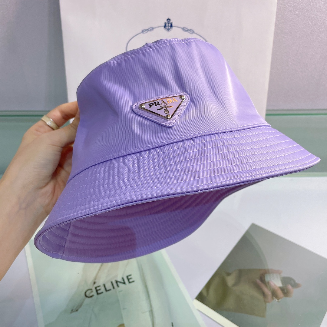 Prada Canvas Bucket Hat - PerfectKickZ