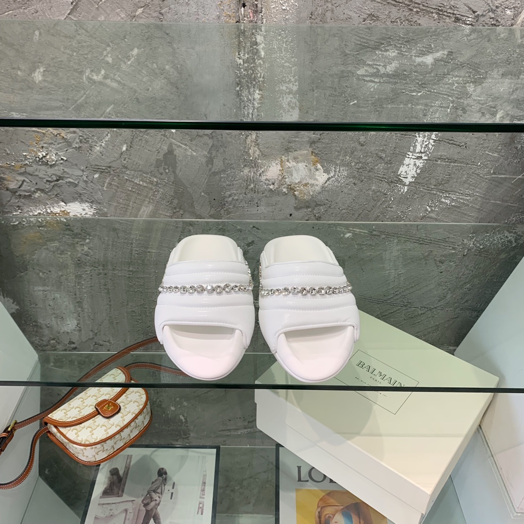 Balmain B-It-Puffy Slides - PerfectKickZ