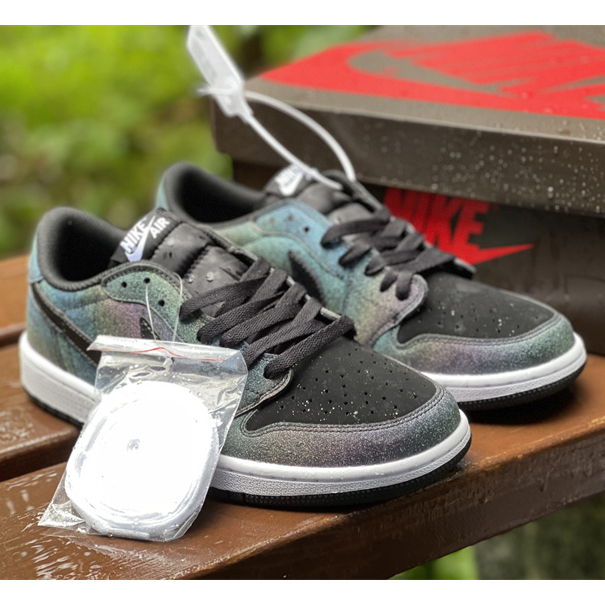 Travis Scott x Fragment x Air Jordan 1 Low'Military Blue'Sneaker   DM7866-199 - PerfectKickZ