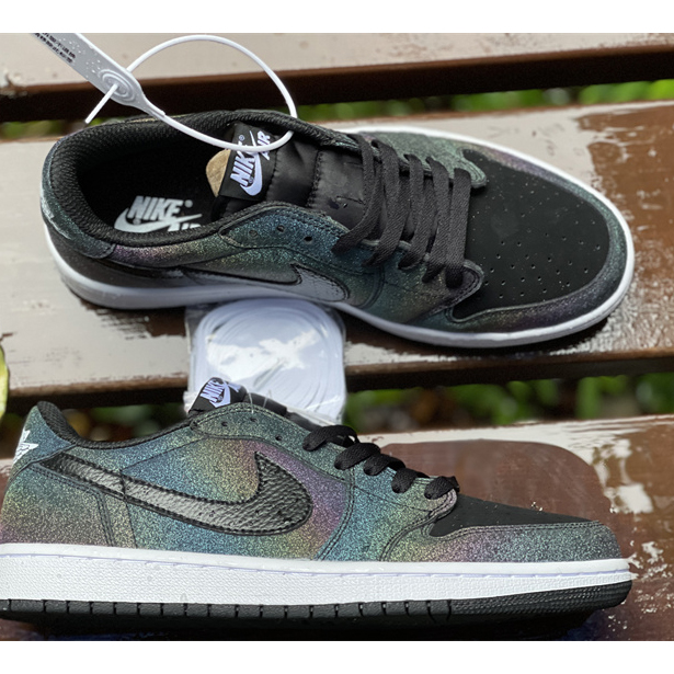 Travis Scott x Fragment x Air Jordan 1 Low'Military Blue'Sneaker   DM7866-199 - 
