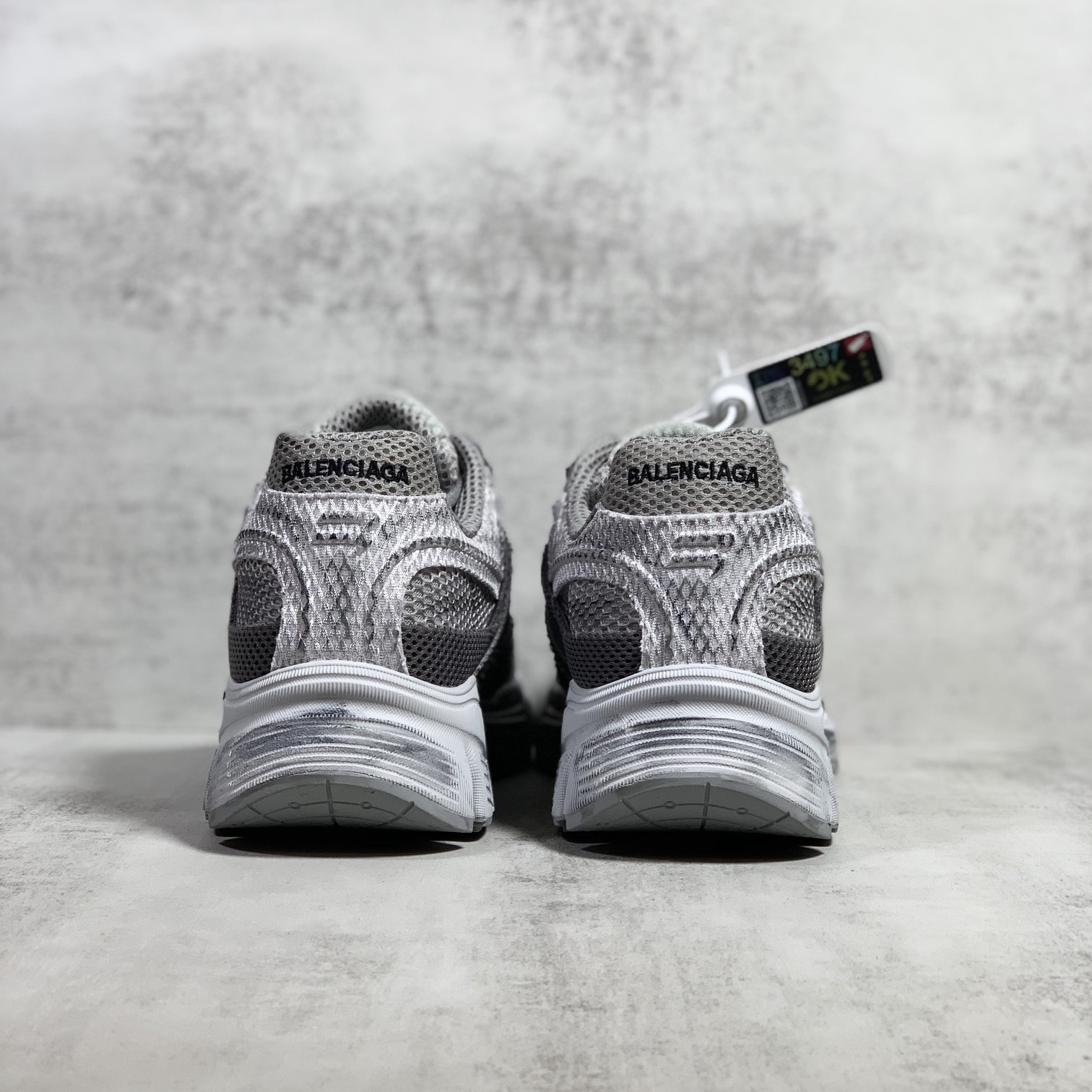 Balenciaga Men's Phantom Sneaker Washed In Grey - PerfectKickZ