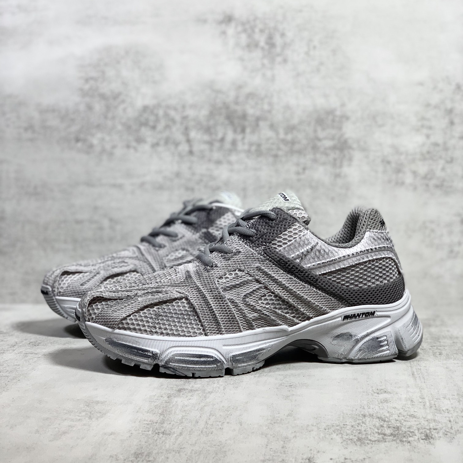 Balenciaga Men's Phantom Sneaker Washed In Grey - PerfectKickZ