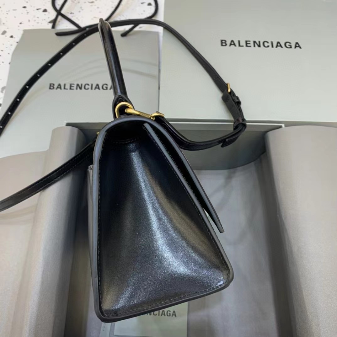 Balenciaga Logo Print Leather Handbag(23-14-10cm) - PerfectKickZ