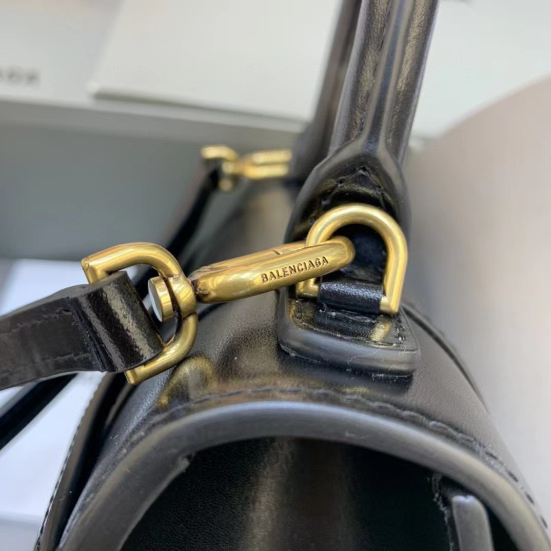 Balenciaga Logo Print Leather Handbag(23-14-10cm) - PerfectKickZ