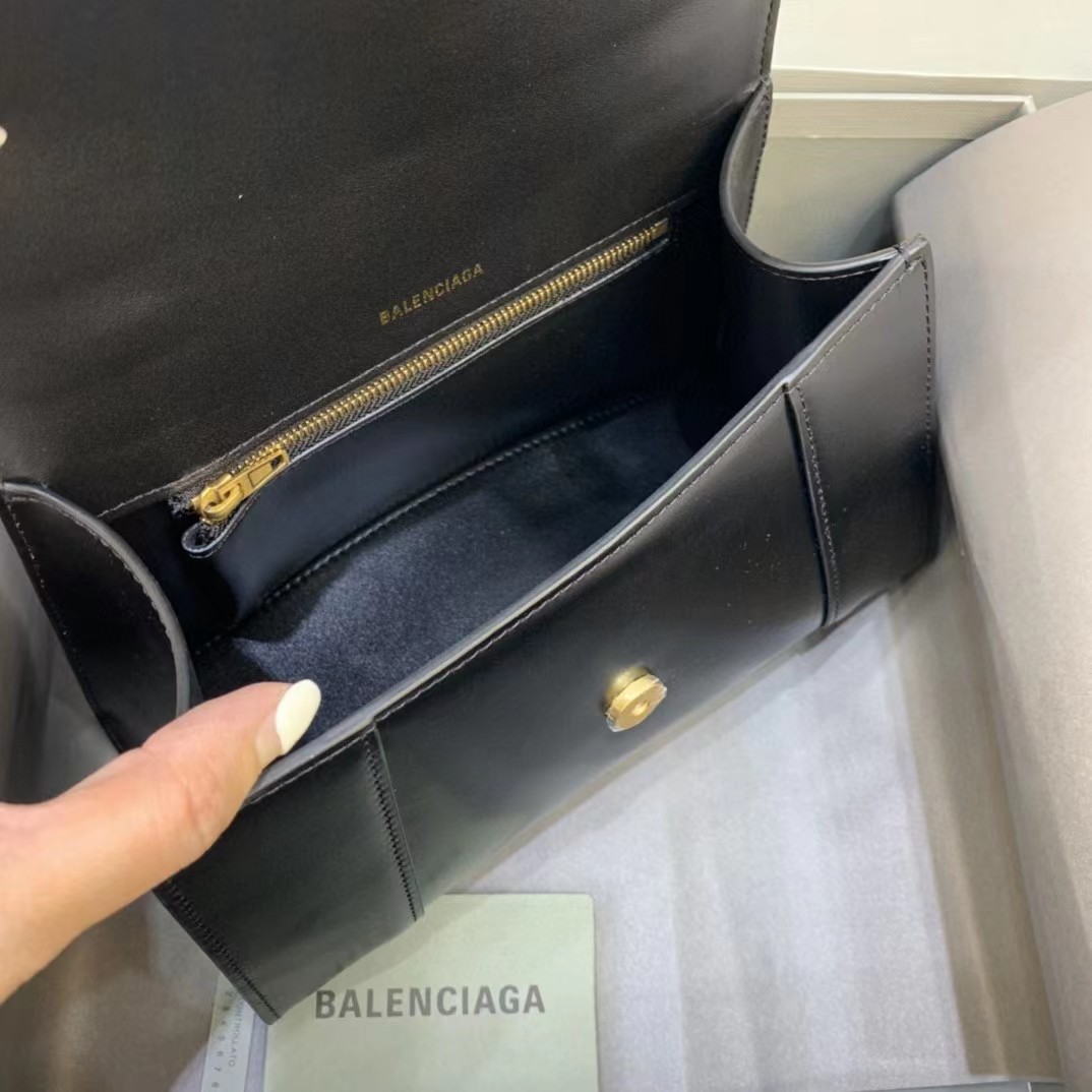 Balenciaga Logo Print Leather Handbag(23-14-10cm) - PerfectKickZ