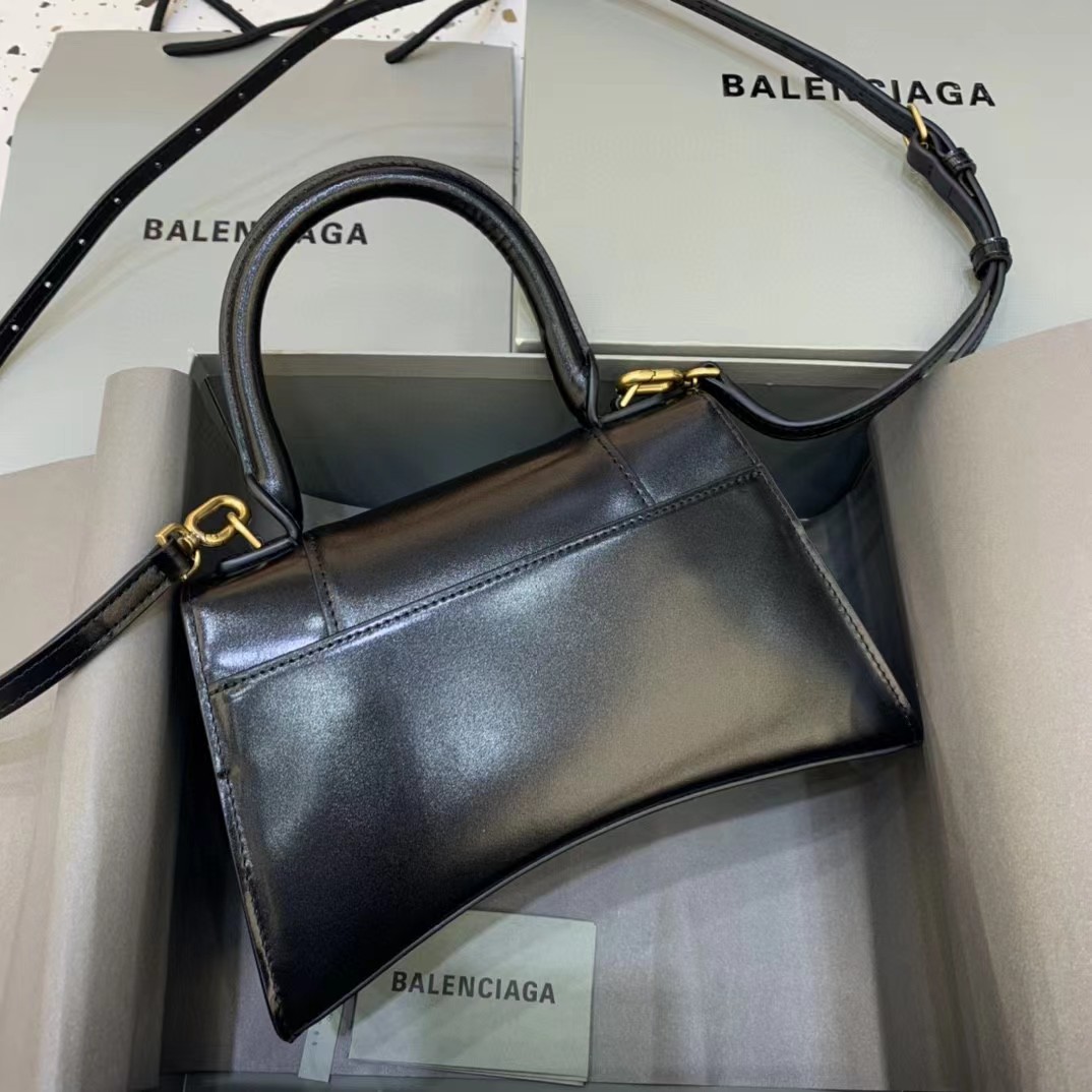 Balenciaga Logo Print Leather Handbag(23-14-10cm) - PerfectKickZ