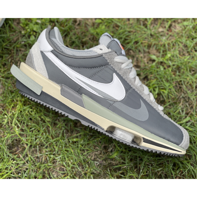 Sacai x Nike Air Zoom Cortez SP 4.0"Grey White"4.0 Sneaker DQ0581 001 - 