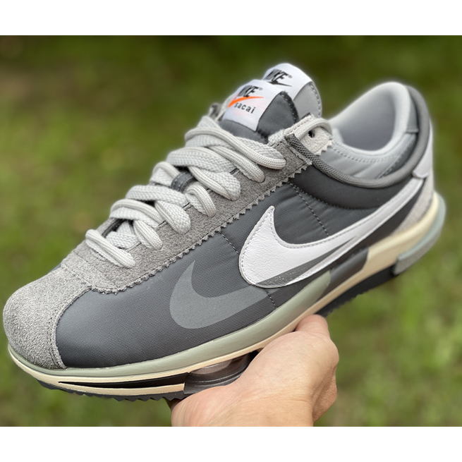 Sacai x Nike Air Zoom Cortez SP 4.0"Grey White"4.0 Sneaker DQ0581 001 - 