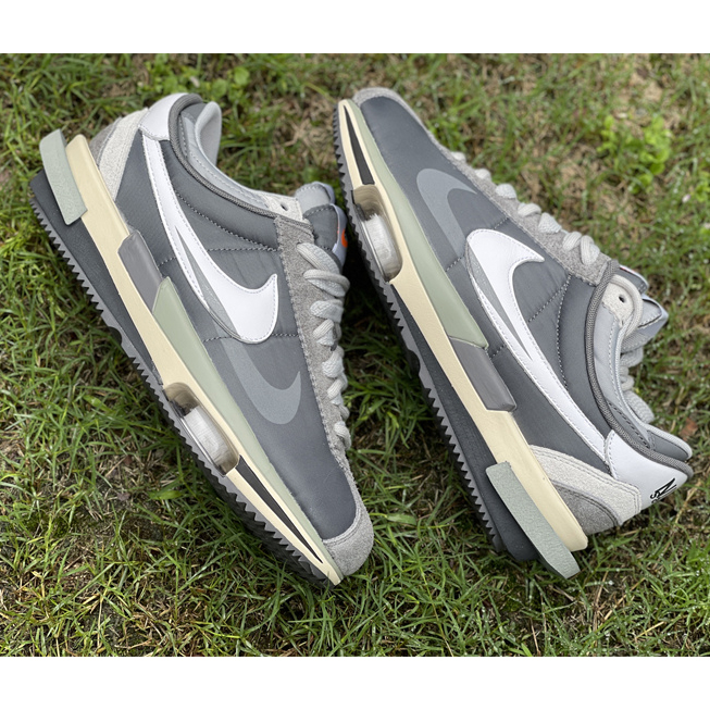 Sacai x Nike Air Zoom Cortez SP 4.0"Grey White"4.0 Sneaker DQ0581 001 - 
