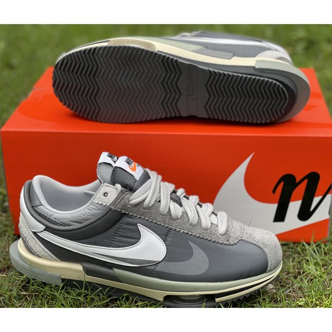 Sacai x Nike Air Zoom Cortez SP 4.0"Grey White"4.0 Sneaker DQ0581 001 - 