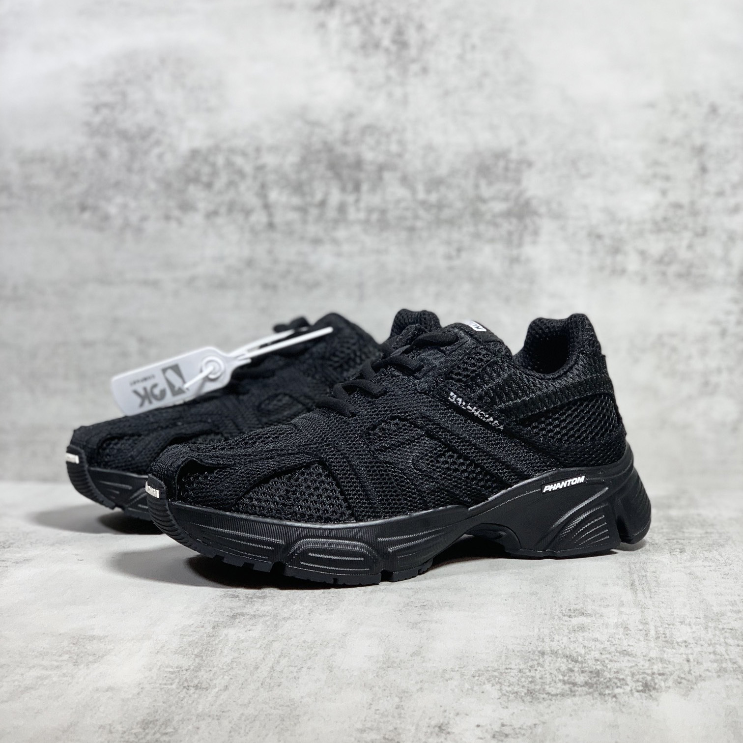 Balenciaga Men's Phantom Sneaker Washed In Black - PerfectKickZ