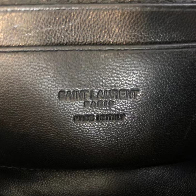 Saint Laurent Black Leather Shoulder Bag (19-10.5-5CM) - PerfectKickZ