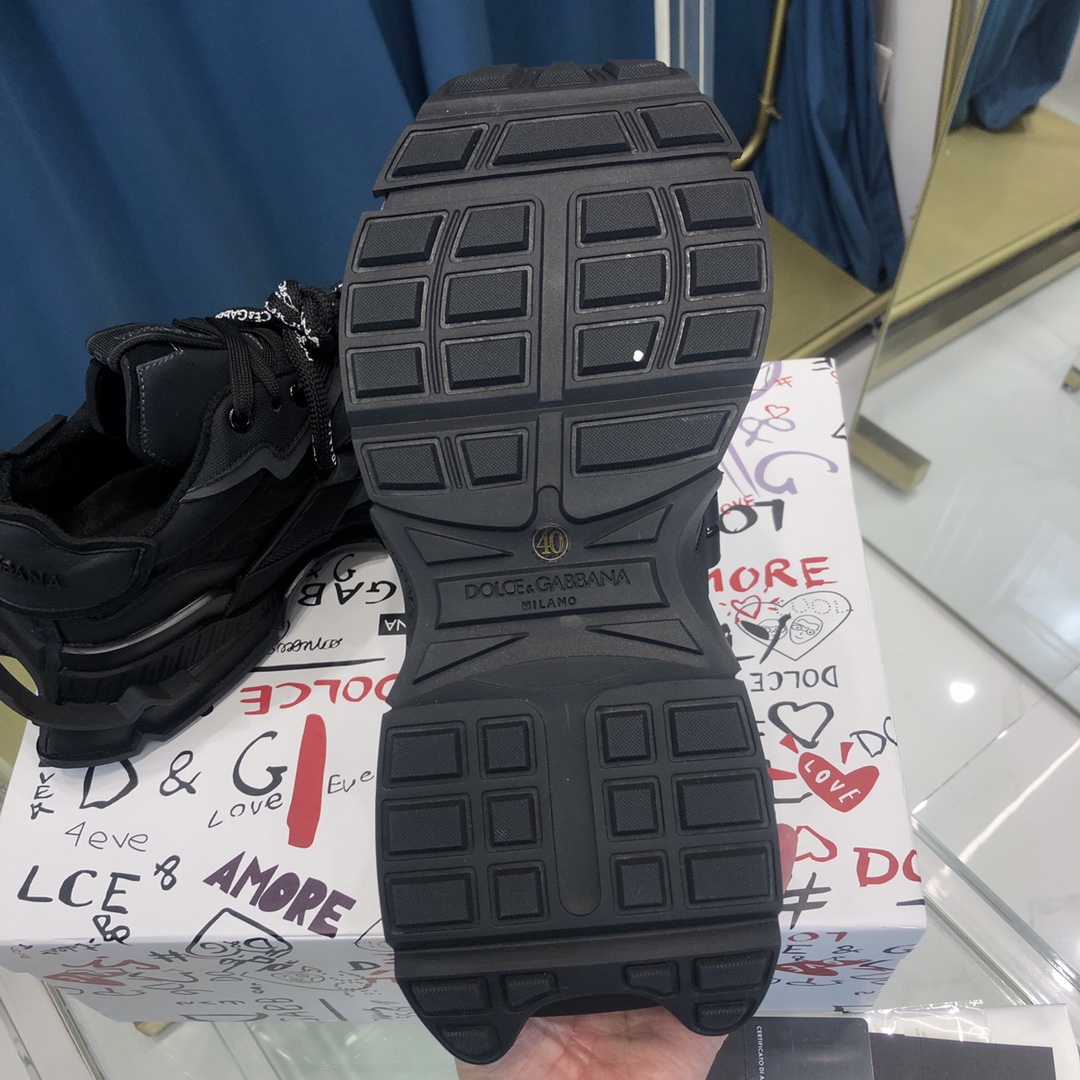 Dolce & Gabbana Mixed-Material Space Sneakers - PerfectKickZ