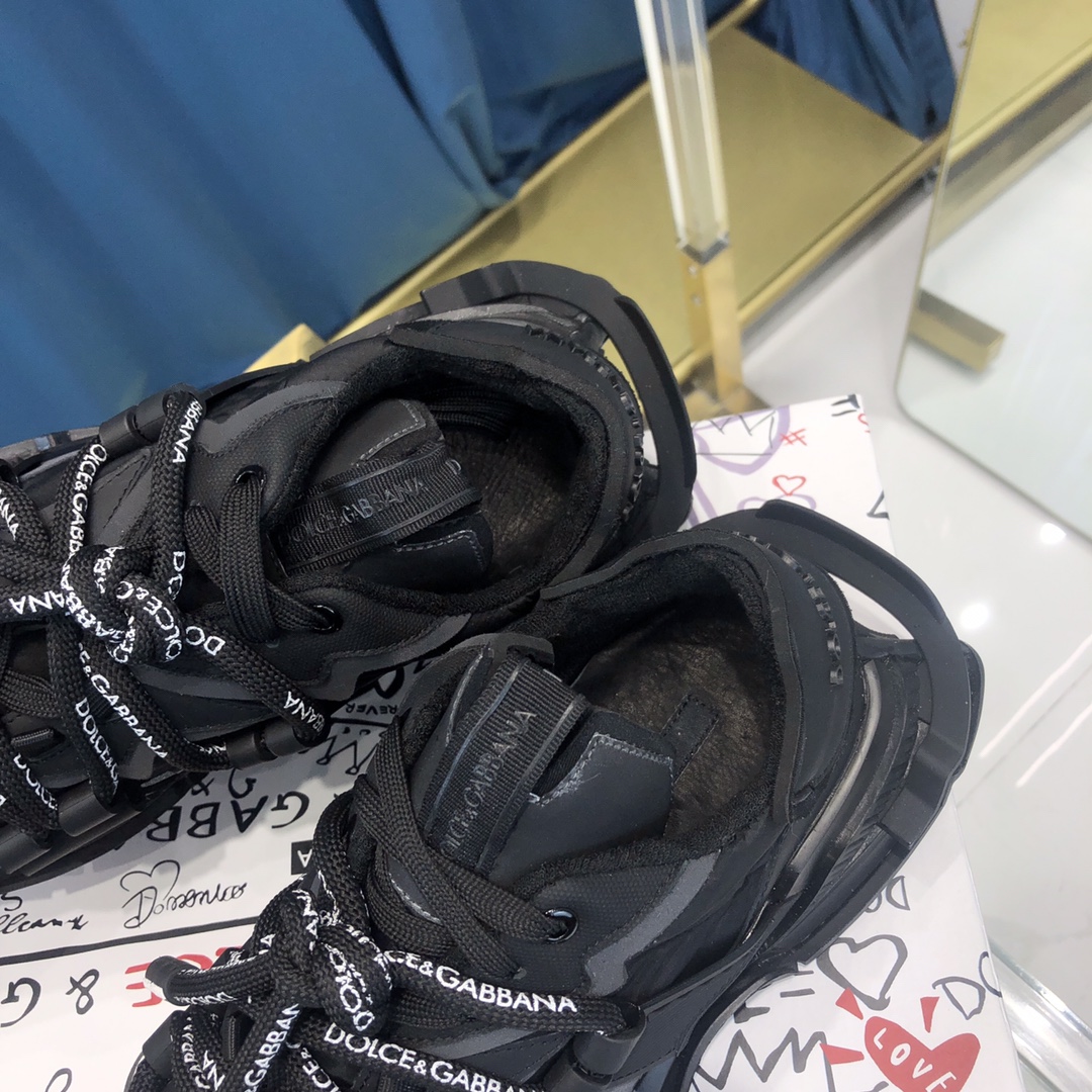 Dolce & Gabbana Mixed-Material Space Sneakers - PerfectKickZ