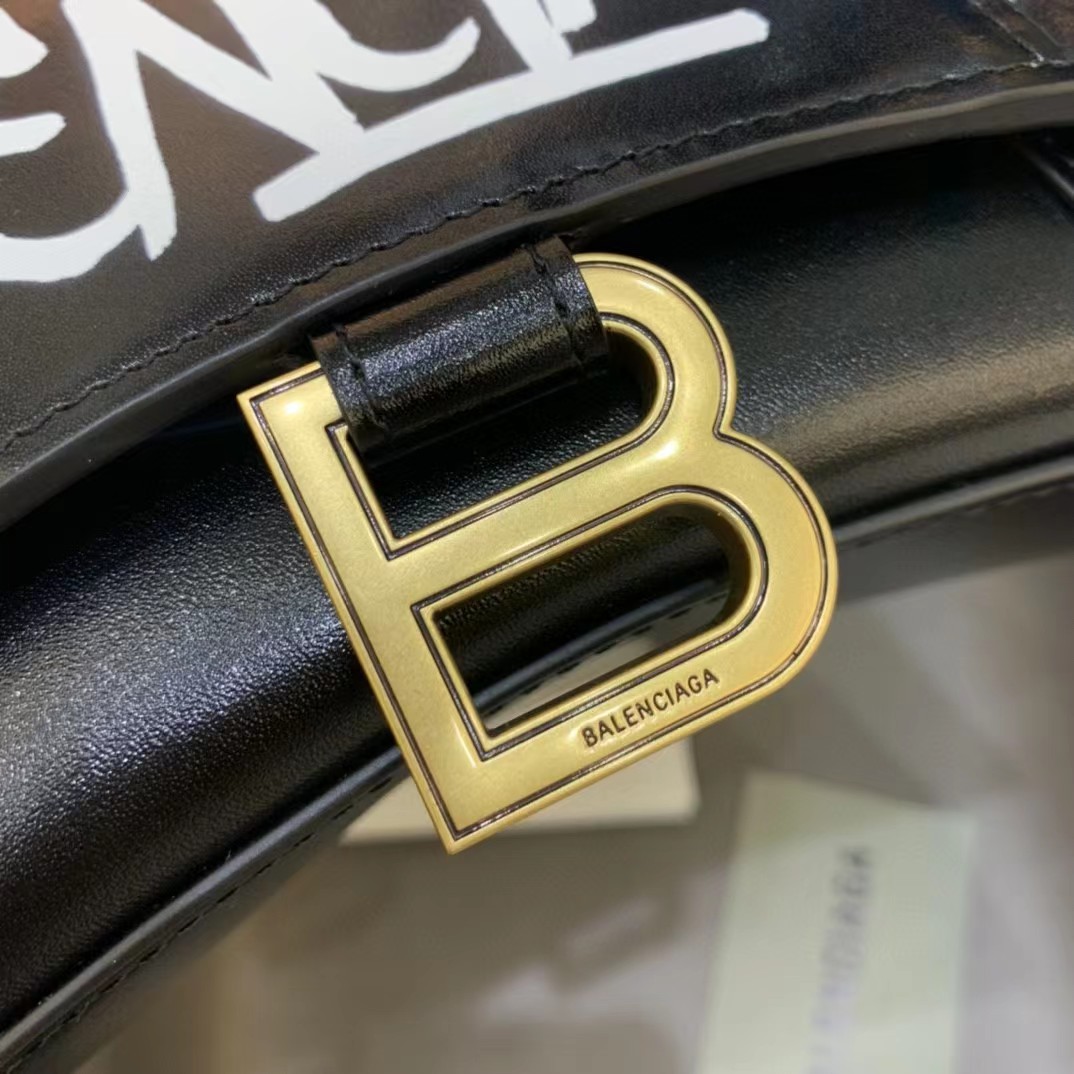 Balenciaga Logo Print Leather Handbag(19-11-8 cm) - PerfectKickZ