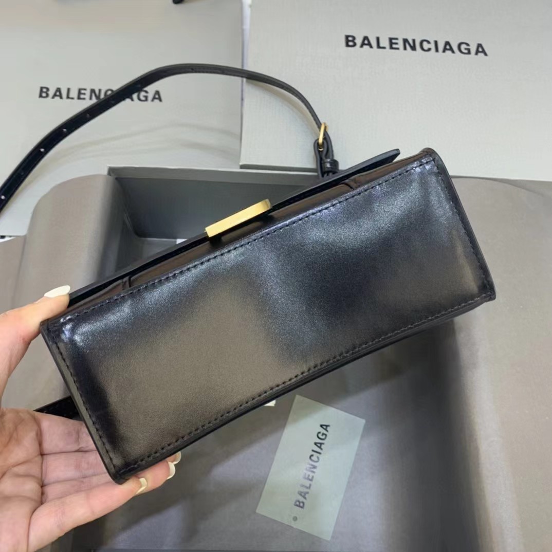 Balenciaga Logo Print Leather Handbag(19-11-8 cm) - PerfectKickZ