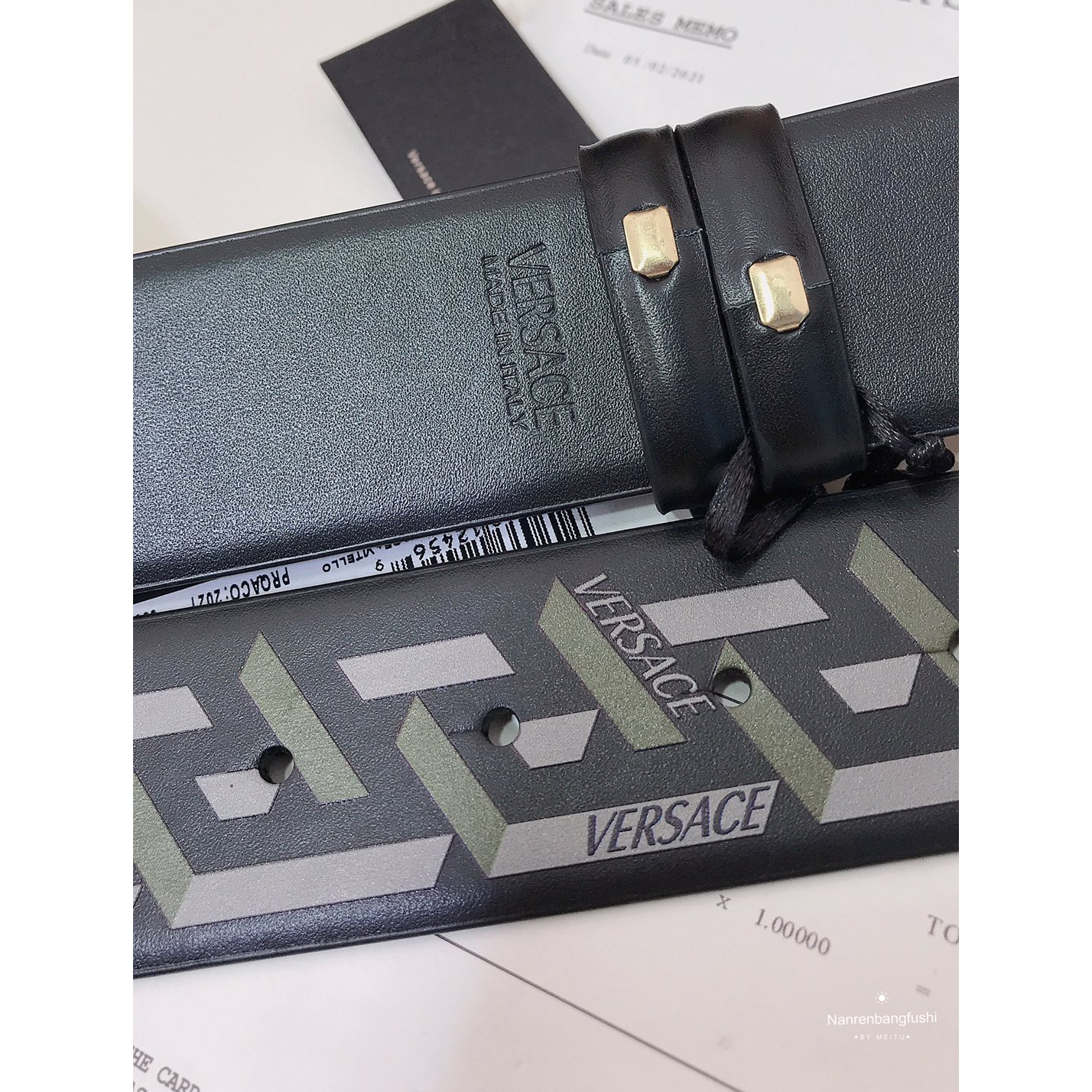 Versace La Greca Print 40 MM Belt  - PerfectKickZ